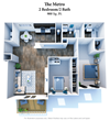 Parkway Trails 2 Bedroom 2 Bath 3D